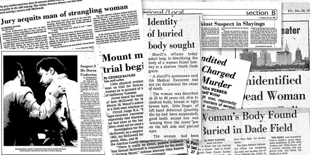 Newspaper articles about Samuel Little's murders